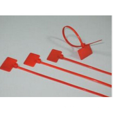 Красные нейлоновые кабельные стяжки с маркером PA66